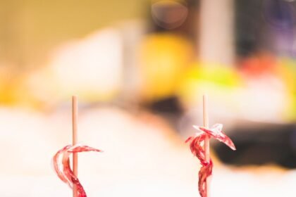 Spain Basque Country San Sebastian. Traditional Pinchos  snacks.