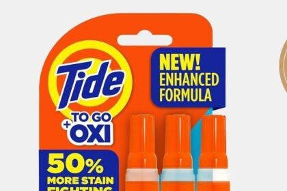 orange and blue stain remover pens in package