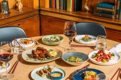Chinese food dishes at Goosefeather