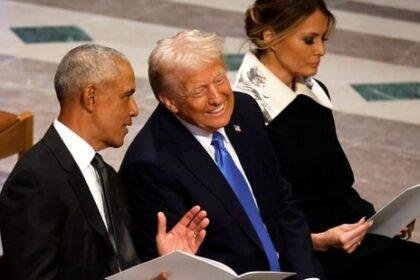 Obama stated that condemning political violence and paying respect to those who have been harmed "doesn't mean we can't have a debate about the ideas" that were being propagated.(Getty Images via AFP)