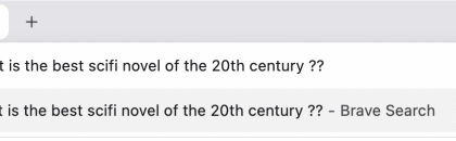 A screenshot of a Brave search feature that lets you append two question marks to get a detailed answer.