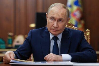 Russian President Vladimir Putin at the Kremlin in Moscow on Tuesday.