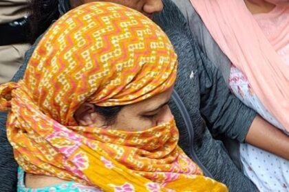 Manorama Khedkar was accused of obstructing police officials when they visited the family's residence in Pune for investigation.(Mahendra Kolhe/Hindustan Times)
