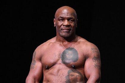 Mike Tyson on stage