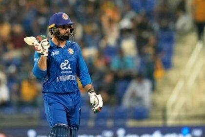 Mohammad Nabi scored 60 runs off 22 balls in the Asia Cup tie against Sri Lanka in Abu Dhabi. (AP)