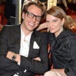 LONDON, ENGLAND - FEBRUARY 15:  Erik Torstensson (L) and Natalie Massenet attend the GRACE debut and AW14 dinner at Cafe Royal on February 15, 2014 in London, England.  (Photo by David M. Benett/Getty Images for GRACE)