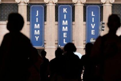 The Jimmy Kimmel Live! studio on Hollywood Boulevard on Wednesday.