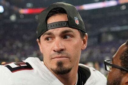 Atlanta Falcons place-kicker Parker Romo on the field after an NFL football game against the Minnesota Vikings, Sunday.(AP)