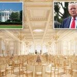 President Trump's prized White House ballroom will be 'a little bigger' than initially thought