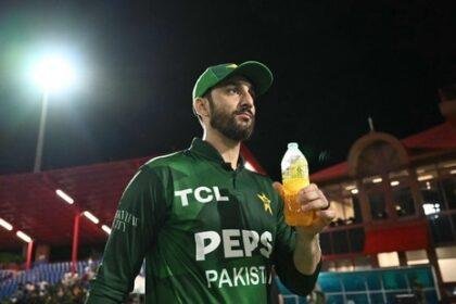 Pakistan's captain Salman Ali Agha looks on after his team.(AFP)