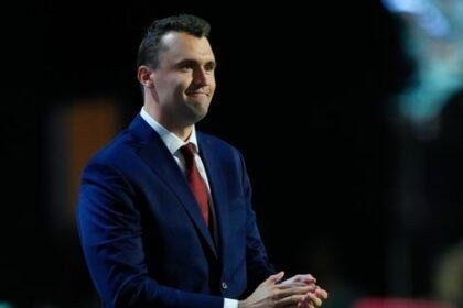 Charlie Kirk was fatally shot at the Utah Valley University event on September 10. (AP)
