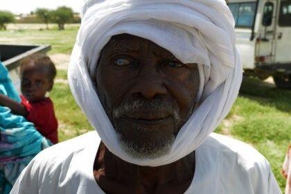 This elderly man told us he was blinded by the RSF when he tried to flee