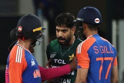 Haris Rauf was involved in a fiery exchange with Abhishek Sharma. (AFP)