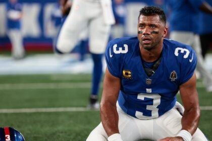 Russell Wilson at the New York Giants' home stadium.