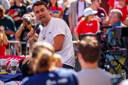 Charlie Kirk on Utah Valley University campus