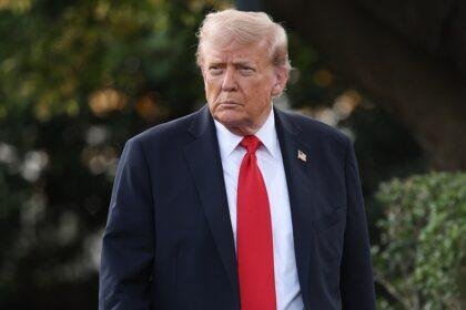 Trump departs the White House