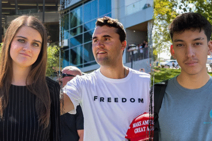 UVU Students and Charlie Kirk