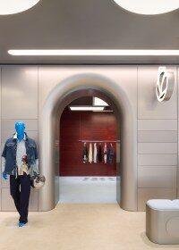 Inside the Vespa The Empty Space concept store in Milan.