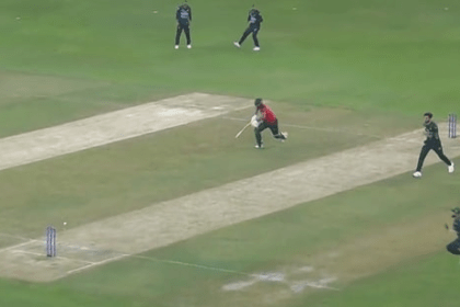 Saim Ayub misses an easy run-out chance of Saif Hassan during the PAK vs BAN Super Four Asia Cup 2025 match.(X images)