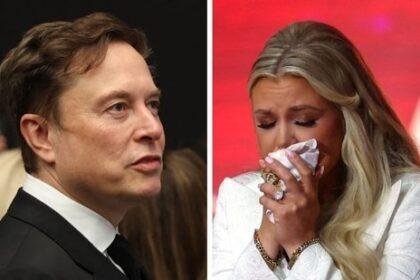 Elon Musk comforts Erika Kirk at Charlie Kirk’s memorial service (Photo by Patrick T. Fallon / AFP, photo by Eric Thayer / GETTY IMAGES NORTH AMERICA / Getty Images via AFP)