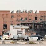 A damaged building, following an Israeli attack on Hamas leaders, in Doha, Qatar.(Reuters)