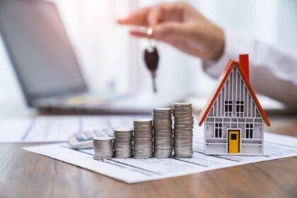 Real estate investment and loan, mortgage and refinance concept.