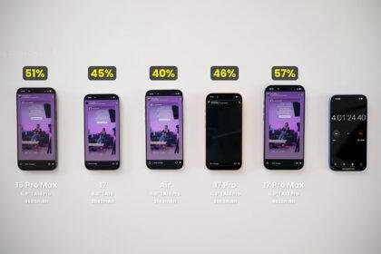 iPhone 17 Air Battery Test All Models Compared