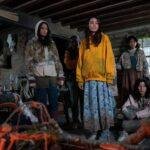 (From left): Sophie Nélisse, Courtney Eaton, Nia Sondaya, Alexa Barajas, Nuha Jes Izman and Mya Lowe in 'Yellowjackets.'