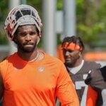 Shedeur Sanders walks off the field