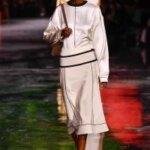 Model on the runway on the runway at the Chanel fashion show as part of Spring/Summer 2026 Paris Fashion Week held at Grand Palais on October 06, 2025 in Paris, France.