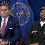 Todd Blanche sits down next to FBI Director Kash Patel for an interview.
