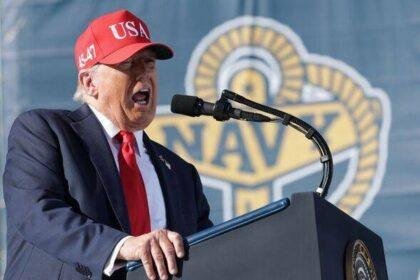 President Trump Joins Commemoration Of Navy's 250th Birthday In Norfolk, VA