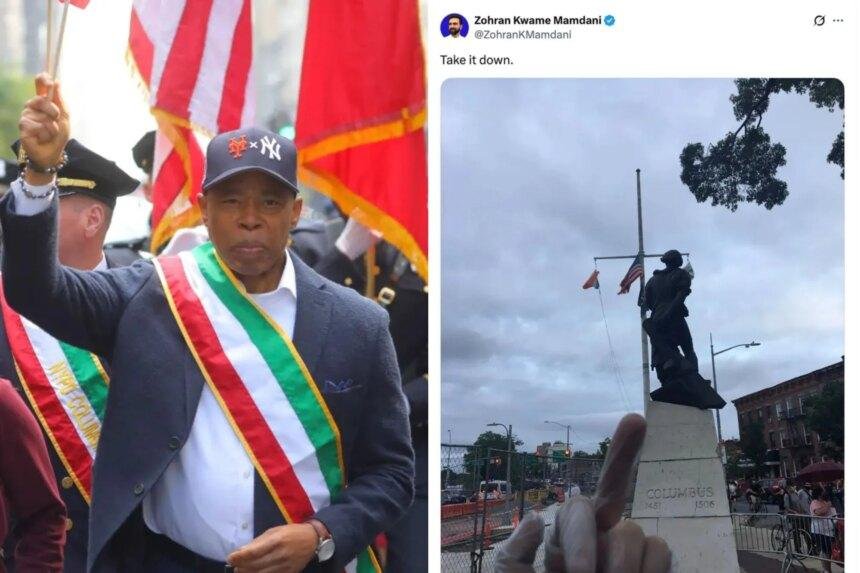 Eric Adams moves to protect Columbus statues from Mamdani