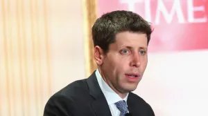 NEW YORK, NEW YORK - DECEMBER 12: Sam Altman speaks onstage during A Year In TIME at The Plaza Hotel on December 12, 2023 in New York City. (Photo by Mike Coppola/Getty Images for TIME)