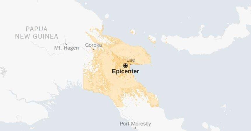 Map: 6.6-Magnitude Earthquake Strikes Papua New Guinea