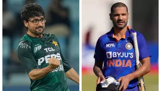 Abrar Ahmed and Shikhar Dhawan