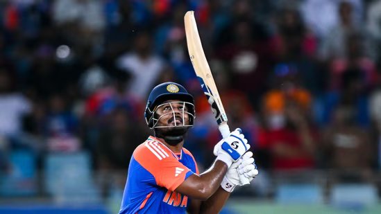 Sanju Samson during India's Asia Cup campaign.(AFP)
