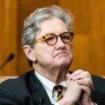 Louisiana Sen. John Kennedy sits in a hearing
