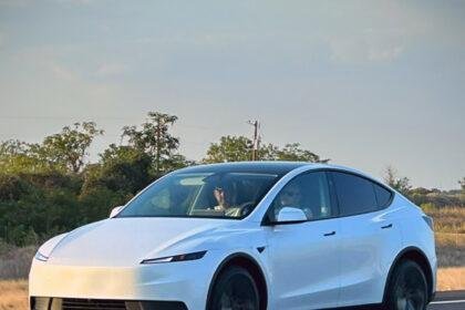 Tesla Budget Model Y Standard Spy Shot Leak