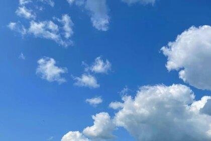 blue sky with white clouds