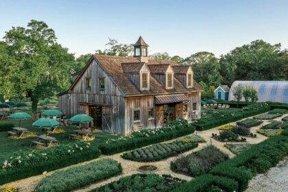 farm stand with barn